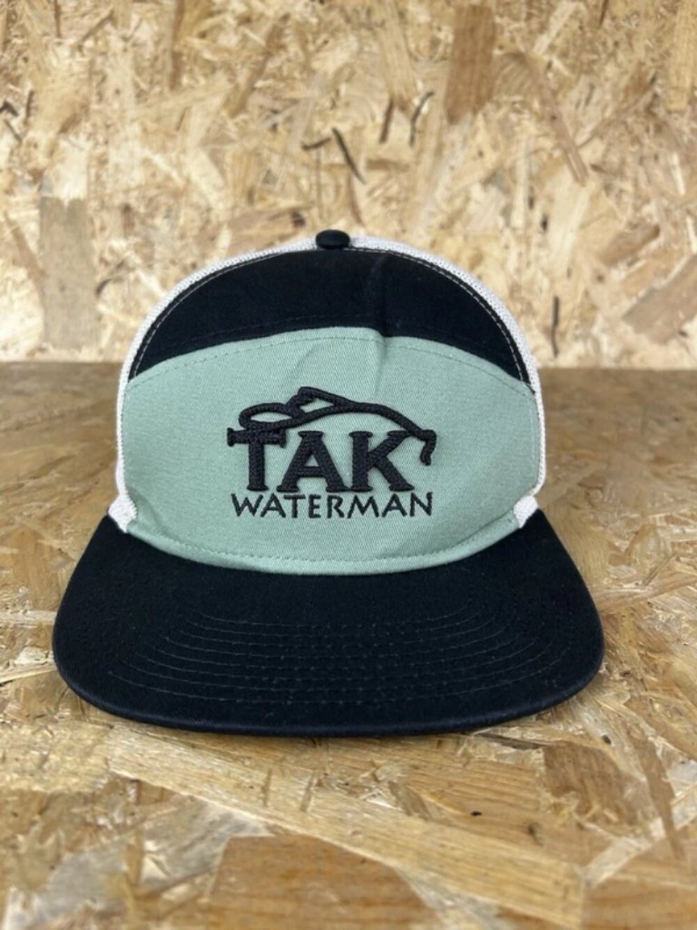 Tak Waterman Mesh Back Trucker Hat Cap Grey Black One Size